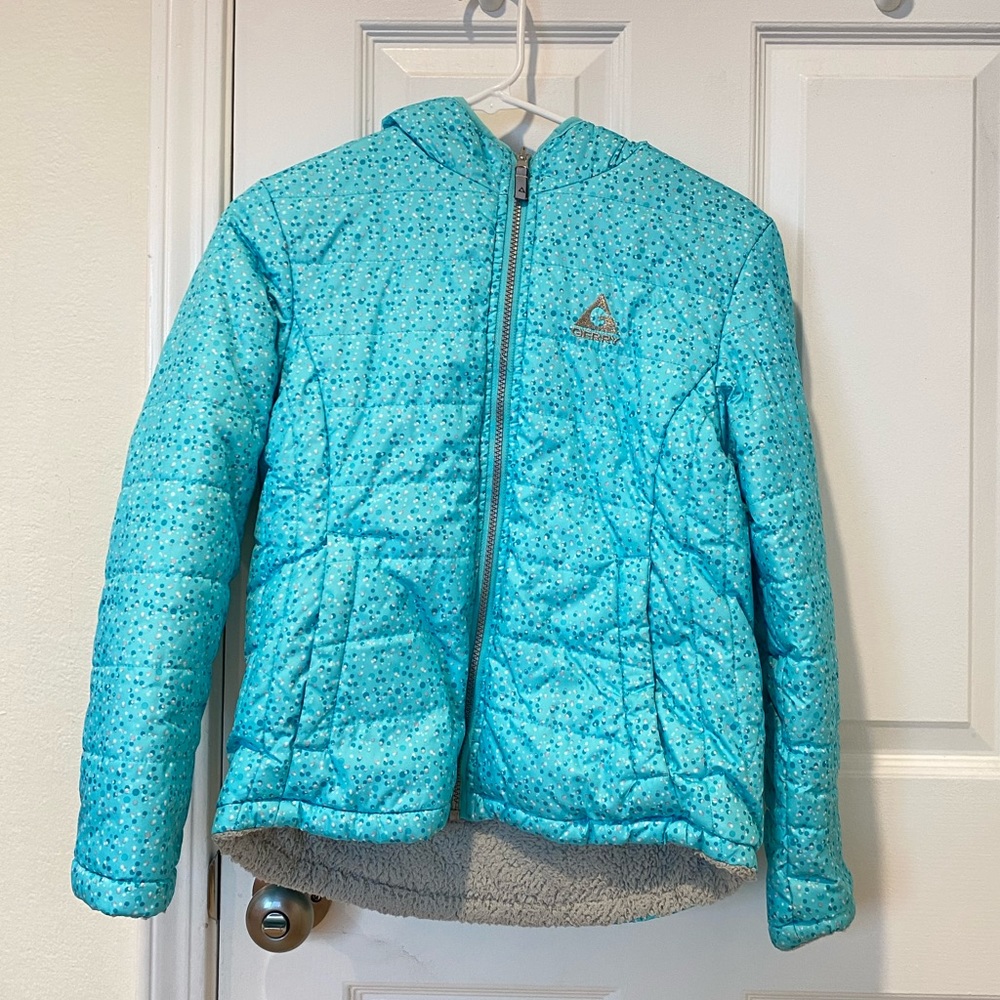 Gerry Girls’ Mint Blue Fluffy Jacket